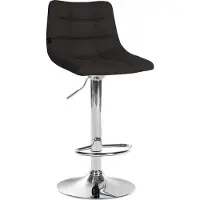 CLP Barhocker Jerry Stoff Schwarz/Chrom