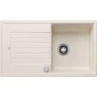 BLANCO ZIA 5 S, Aufsatzwanne, Rechteckig, Silgranit, Weiß, 1 Becken, Rechteckig