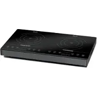 Rommelsbacher CT 3402/IN, Schwarz, Arbeitsplatte, 58 cm, Zonen-Induktionskochfeld, Keramik, 2 Zone(n)