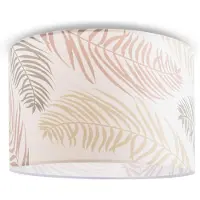 Paco Home Deckenleuchte "Kuba 123", weiß, 1, Ø 45,5cm H: 29,5cm, Leuchten, Led Lampe Deckenlampe Wohnzimmer Deko Wohnzimmer Deckenleuchte Palmen, Deckenleuchte