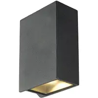 SLV 232445 QUAD XL 2 Wandleuchte eckig anthrazit LED 2x3,2W 3000K up-down