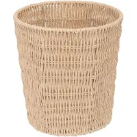 5five Simply Smart Papierkorb Kord, Mülleimer, Papiereimer, Schreibtisch, Papier, Beige, 13 L, 203149