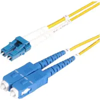 StarTech.com .com 3m OS2 LWL Patchkabel LC zu SC (UPC) Singlemode Duplex, 9/125µm, 100G, Biegeunempfindlich, Low Insertion Loss, LSZH Glasfaserkabel LC auf SC, 3 m, OS2, LC, SC