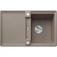 BLANCO ADIRA 45 S-F, Bündiges Waschbecken, Rechteckig, Silgranit, Grau, 1 Becken, tartufo