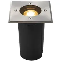 SLV 227684 SOLASTO Bodeneinbauleuchte eckig Edelstahlblende GU10