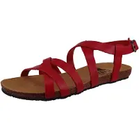 Plakton Damen Komfort Sandalen MAM VALI Vaquetilla 575184 Rot