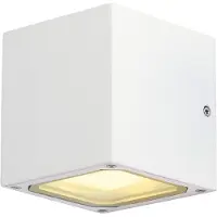 SLV 232531 SITRA CUBE, Outdoor Wandleuchte, TCR-TSE, IP44, weiß, max. 18 W