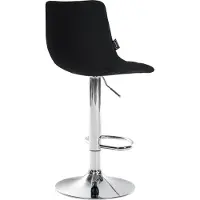 CLP Barhocker Jerry Kunstleder Schwarz/Chrom