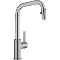 BLANCO Spültischmischer mit brause aus gebürstetem edelstahl 526614