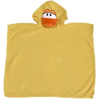 Nici Badeponcho Ente für Kinder – weicher Kapuzenponcho aus Baumwolle (gelb)