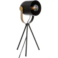 Atmosphera Tripod-Stehlampe, 45 cm hoch, schwarz, Metall