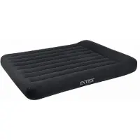 Intex - Luftbett - PillowRest Classic (blau) Luftmatratze Gästebett Reisebett Full 137xx191x23cm