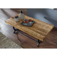 MASSIVMOEBEL24.DE Couchtisch Altholz 120x60x45 lackiert INDUSTRIAL #35
