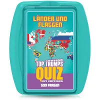 Winning Moves Top Trumps Quiz - Länder und Flaggen Quizspiel Gesellschaftsspiel Wissensspiel