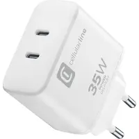 Cellularline Dual Charger 35W, Drinnen, AC, Weiß