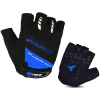 B-race Handschuhe mit Gel, Größe L, Schwarz/Blau