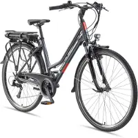 Telefunken "E-Trekking Expedition XT485 Damen" 21 Gang Shimano Acera Schaltwerk Kettenschaltung Heckmotor 250 W Pedelec, Elektrofahrrad, Trekkingrad, Damen, innerhalb StVZO, 28 Zoll