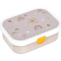 Mepal Campus Brotdose mit Bento-Einsatz und Gabel - Sunshine & Rainbow - Vesperdose - Einschulung