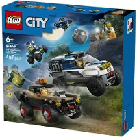 LEGO City Verfolgungsjagd im Polizeigeländewagen, Bausatz, 6 Jahr(e), Kunststoff, 467 Stück(e), 744 g
