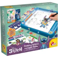 Lisciani 107582 - Disney Stitch - Zeichenschule mit Licht-Tisch zeichnen ausmalen Kreativset