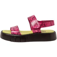 Art für Damen. 11854F4O8003_043 Ledersandalen 1854F Malaga rosa (41), 3 bis 5 cm, Klettverschluss, Lässig