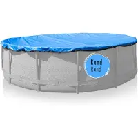 Höfer Chemie Perfekte Winterabdeckplane für Rundpools 8 m - große, runde Poolabdeckung für den Winter