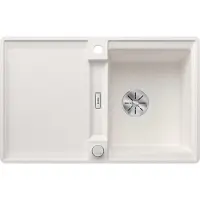BLANCO ADIRA 45 S-F, Bündiges Waschbecken, Rechteckig, Silgranit, Weiß, 1 Becken, Rechteckig