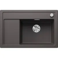 BLANCO Küchenspüle "ZENAR XL 6 S Compact", grau (felsgrau), B:78cm H:19cm T:51cm, Verbundwerkstoff, Küchenspülen, Küchenspüle, Mit Ablauffernbedienung