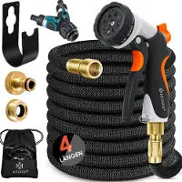 Kesser Premium Gartenschlauch Flexibler Wasserschlauch, dehnbar