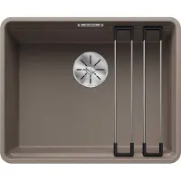 BLANCO ETAGON 500-F, Unterbauspüle, Rechteckig, Silgranit, Braun, 1 Becken, tartufo