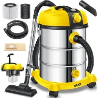 MASKO Industriestaubsauger Nass-Trockensauger HEPA 2300W 30L, 3in1 Filtersystem, mit & ohne Beutel