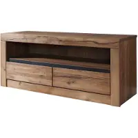 MASSIVMOEBEL24.DE MASSIVMOEBEL24 TV-Board Wild-/Zerreiche 115x42x49 Tabacco brown geölt MONTREUX #303