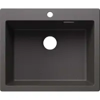 BLANCO PLEON, Aufsatzwanne, Rechteckig, Silgranit, Grau, 1 Becken, rock grey