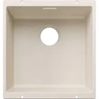 BLANCO SUBLINE, Unterbauspüle, Quadratisch, Silgranit, Weiß, 1 Becken, soft white