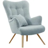 Mirjan 24 Sessel Zawil Boucle, Vintage Relaxsessel, Polstersessel, Wohnzimmersessel vom Hersteller (Farbe: Baloo 2086)