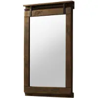 MASSIVMOEBEL24.DE MASSIVMOEBEL24Spiegel Mango 65x6x110 braun lackiert RAILWAY #483