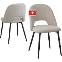 Albatros Esszimmerstühle mit Cord-Bezug 2er Set SILVI, Beige- Stilvolles Vintage Design, Cord-Bezug, Ser Polsterstuhl - Moderner Küchenstuhl, Stuhl Esszimmer oder Esstisch Stuhl