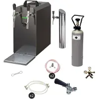 Ich-zapfe Bierzapfanlage Untertisch Komplettset STREAM 50, 2-Leitungs Trockenkühler, bis 55 l/h, KeyKeg