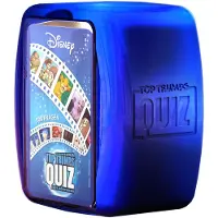 Winning Moves Top Trumps Quiz - Disney (Neuauflage im Metallic Case) Ratespiel Wissensspiel Fragespiel Gesellschaftsspiel