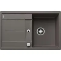 BLANCO METRA 45 S-F, Bündiges Waschbecken, Rechteckig, Komposite, Grau, 1 Becken, Rechteckig