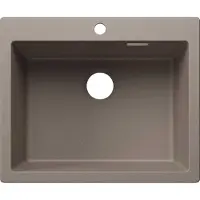 BLANCO PLEON, Aufsatzwanne, Rechteckig, Silgranit, Grau, 1 Becken, tartufo