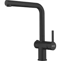 Franke Armatur Active L - Black Matt, Schwenkauslauf, Hochdruck, Seitenbedienung