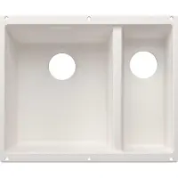BLANCO SUBLINE 340/160-U für Farbige Komponenten Einbauspüle SILGRANIT weiß ab 60 cm ohne Ablauffernbedienung - inkl.