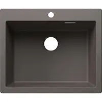 BLANCO PLEON, Aufsatzwanne, Rechteckig, Silgranit, Grau, 1 Becken, volcano grey