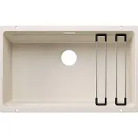 BLANCO ETAGON, Unterbauspüle, Rechteckig, Silgranit, Weiß, 1 Becken, soft white