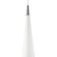 Casa Padrino Luxus Hängeleuchte Weiß / Silber Ø 10 x H. 158 cm - Runde Metall Pendelleuchte