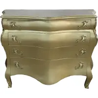 Casa Padrino Barock Kommode Gold, 120 x 56 x 92 cm - Handgefertigte Luxus Kommode im Antik Stil