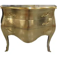 Casa Padrino Barock Kommode Gold 100 cm - Antik Stil Möbel - Kommoden Schubladen Schrank