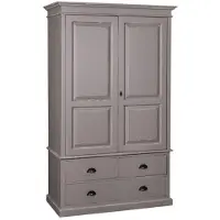 Casa Padrino Landhaus Stil Kleiderschrank - Kleider Schrank Shabby H 197 cm B 120 cm T 59 cm