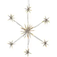 Star Trading Hängeleuchte Schneeflocke ,Flower Snowflake' , 90 LEDs , outdoor , warmweiß , Ø 50cm